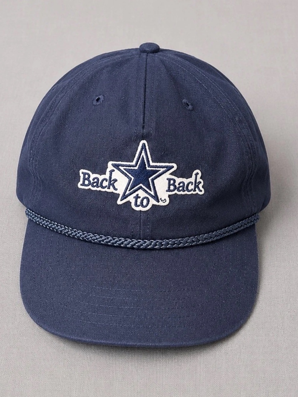 Vintage Dallas Cowboys Hat Rope Strapback Winner Brand Cap 90s NFL Wool Blend